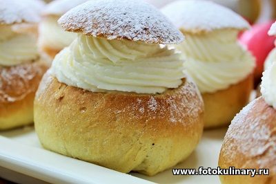 Скандинавские сладкие булочки "Семлы" 