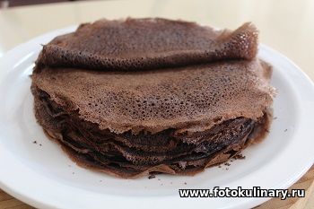 Шоколадный креп-кейк 