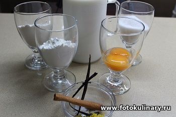 Десерт "Жареное молоко" 