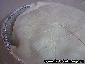 Мясной пирог из дрожжевого теста 
