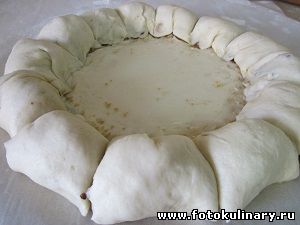 Пирог с творогом из хрущевского теста 