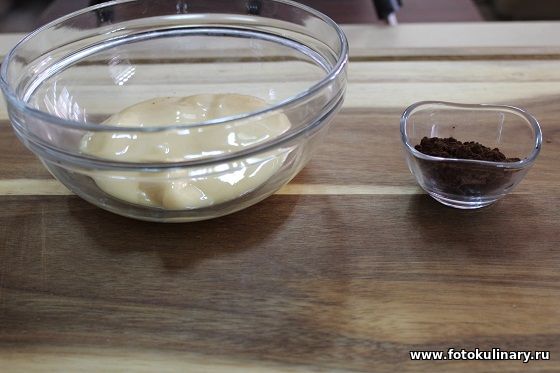 Шоколадно-ореховые корзиночки со сгущённым молоком 